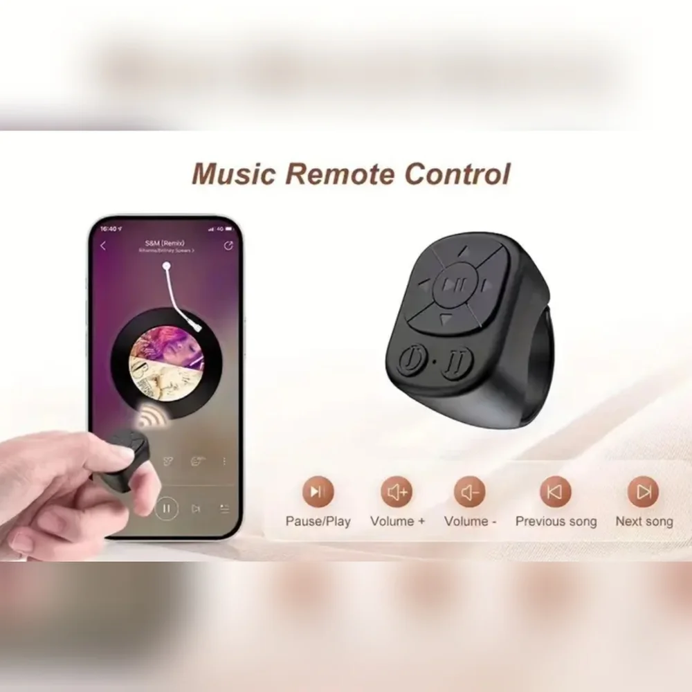 Multifunction rechargeable controller ring, black, NIB